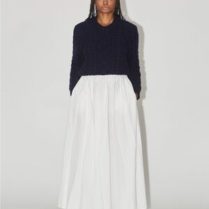 Uncle Studios White Maxi Skirt